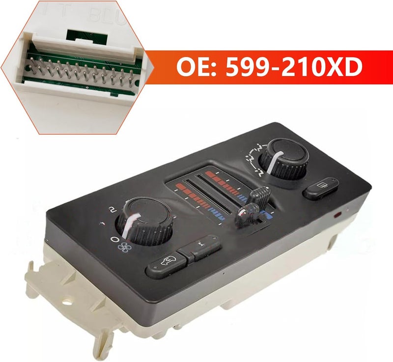 Frezon 599-210XD A/C Climate Control Module Panel Fit For Cadillac Buick,For Chevrolet Avalanche Silverado SuburbanTrailblazer,For GMC Sierra Envoy Yukon,For Isuzu Ascender,For Olds Bravada Saab - Image 2